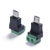 Разъемы для передачи питания 5 В MicroUSB на 2-контактные клеммы Зарядный кабель для мобильных устройств
