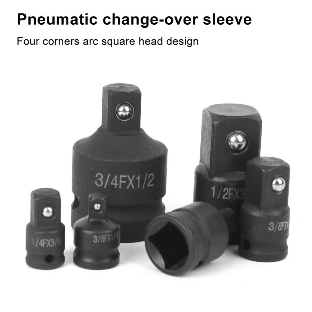 6PCS 1/4 Inch / 3/8 Inch / 1/2 Inch / 3/4 Inch Socket Converter Kit Auto Repair