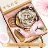 Elegant Scarf & Sandalwood Comb Gift Set