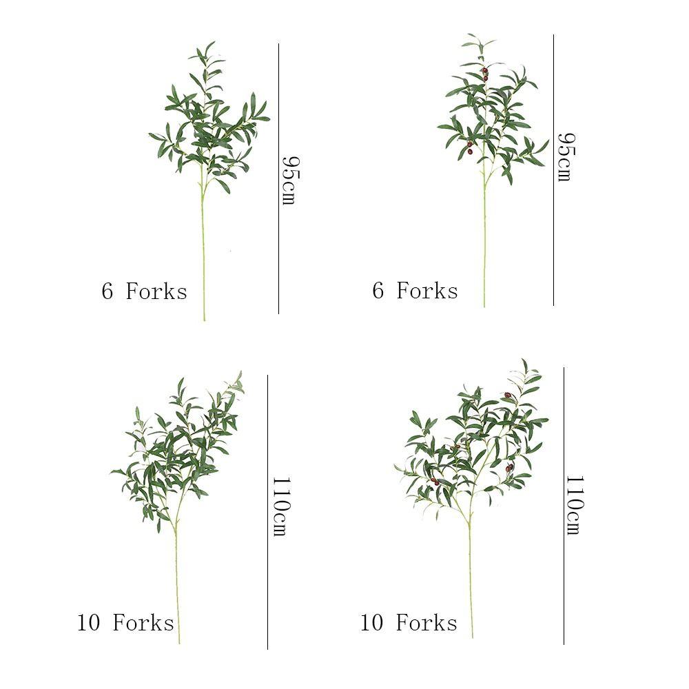 С искусственными оливковыми плодами, искусственными оливковыми листьями, ручной работы, ветки искусственного оливкового дерева, гостиная