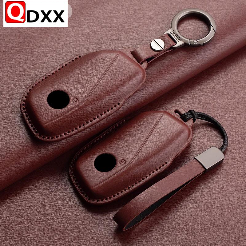 Protector Fob Leather Car Remote Key Case Cover Shell For BMW 7 Series G70 G09 XM U06 G81 M3 i7 X7 G07 LCI iX I20 X1 U11