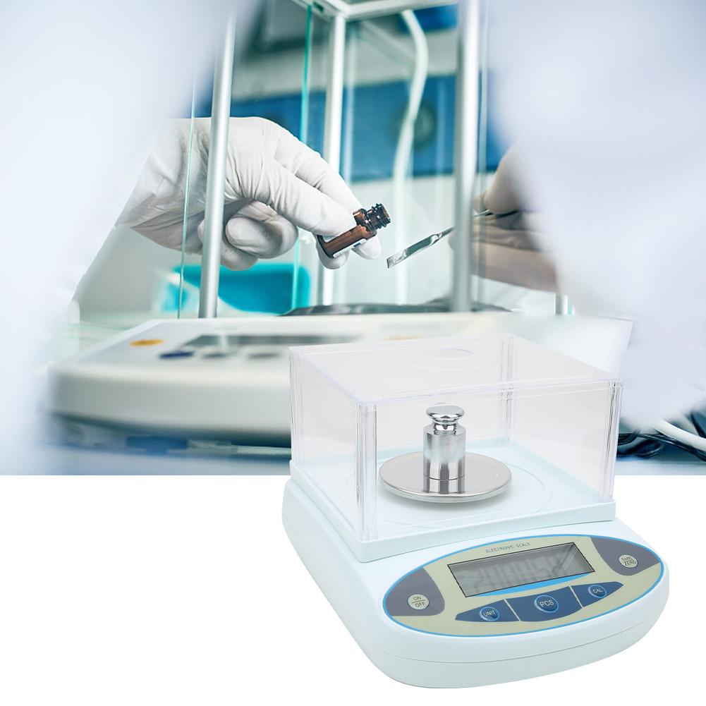 1000g x0.01g Digital Lab Analytical Balance Precision Scale with 500g Weight