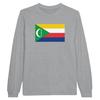 Футболка с длинными рукавами - PIXELFORMA - Drapeau des Comores - 100% хлопок - Длинные мужчины - Оптимальный комфорт