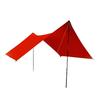 ZEROGRAM Minimalist Recta Tarp Recta Lightweight Tarp 350 X 290 UV Light Highly Water Easy To Set Up and Take Guy Line Pegs Included (RED) /