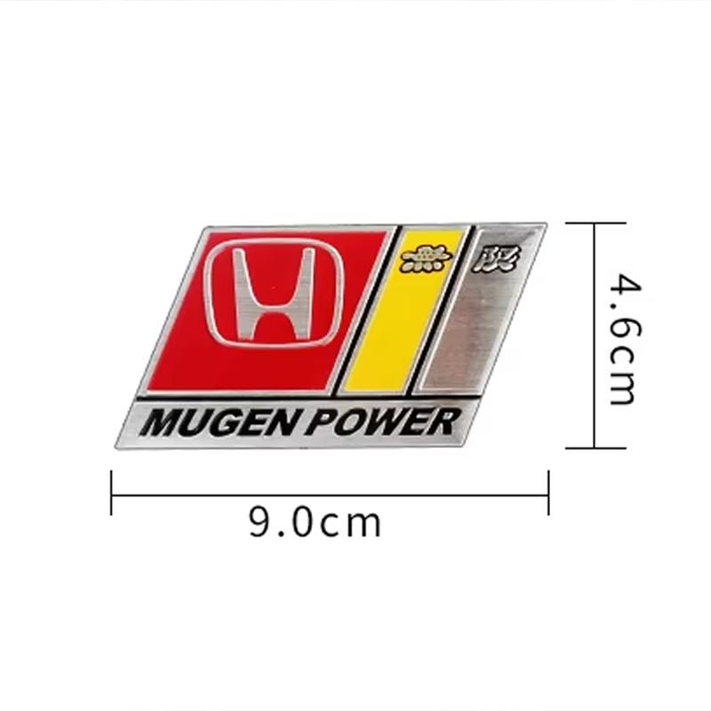 hbdf4 Car Logo Aluminum Label Stickers Decorative Accessories For Honda Civic Fit Jazz Accord Pilot CRV Odyssey Passport City Shuttle