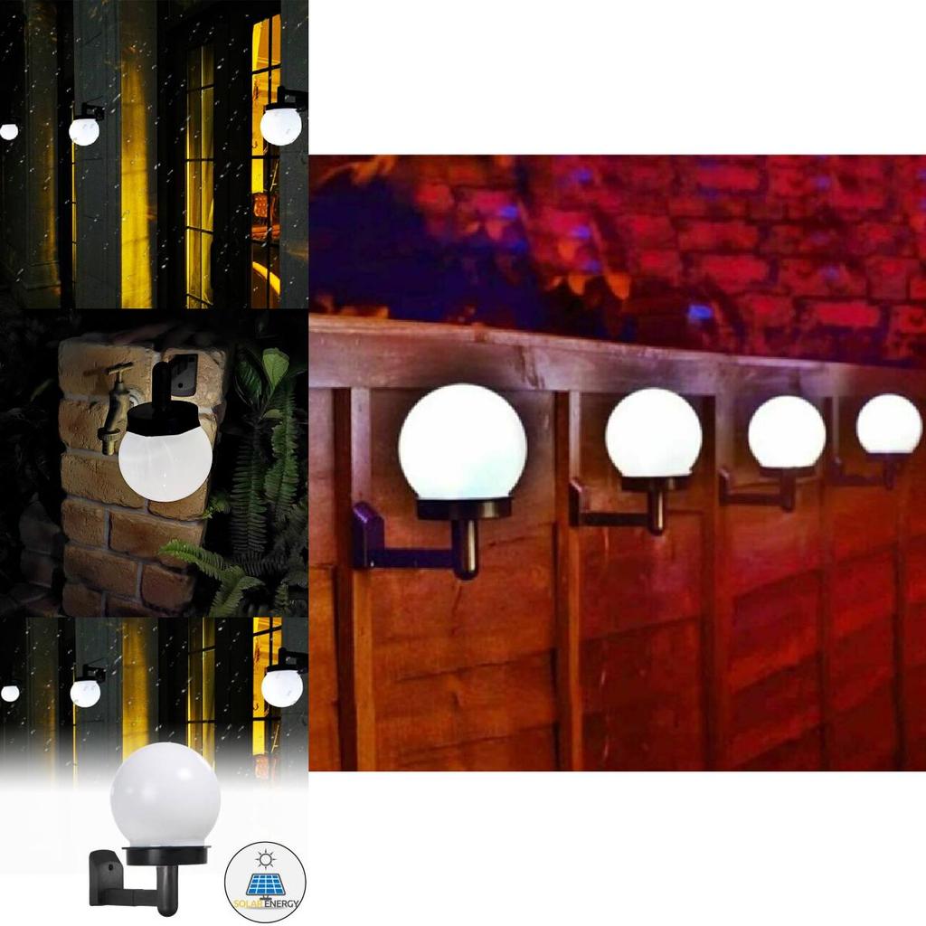 Современный уличный светодиодный настенный светильник, стекло, нержавеющая сталь, дизайн в виде сферы, сертифицирован по IP44