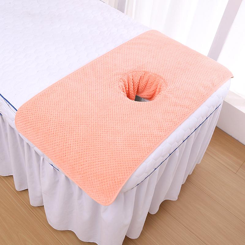 1 шт 40*80 см спа полотенце кровать бандана коралловый бархат массажный стол планка полотенце для лица ананас решетка