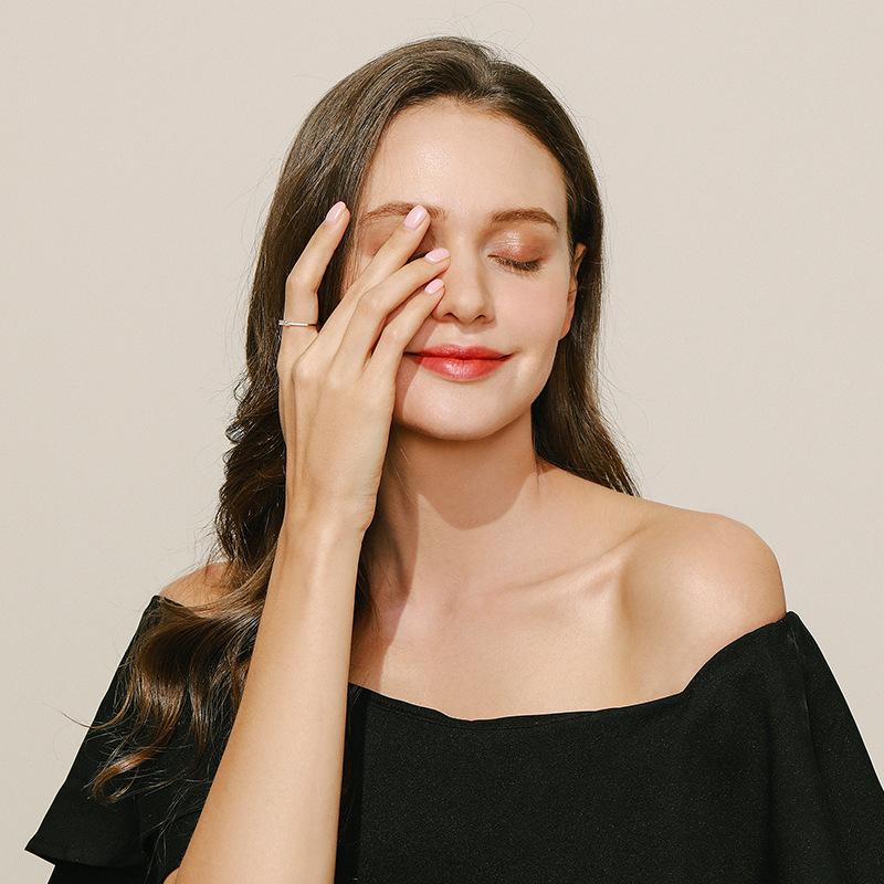 Tancise Classic 925 Sterling Silver  Zircon Ring Ladies Jewelry Wedding Promise Party Gift