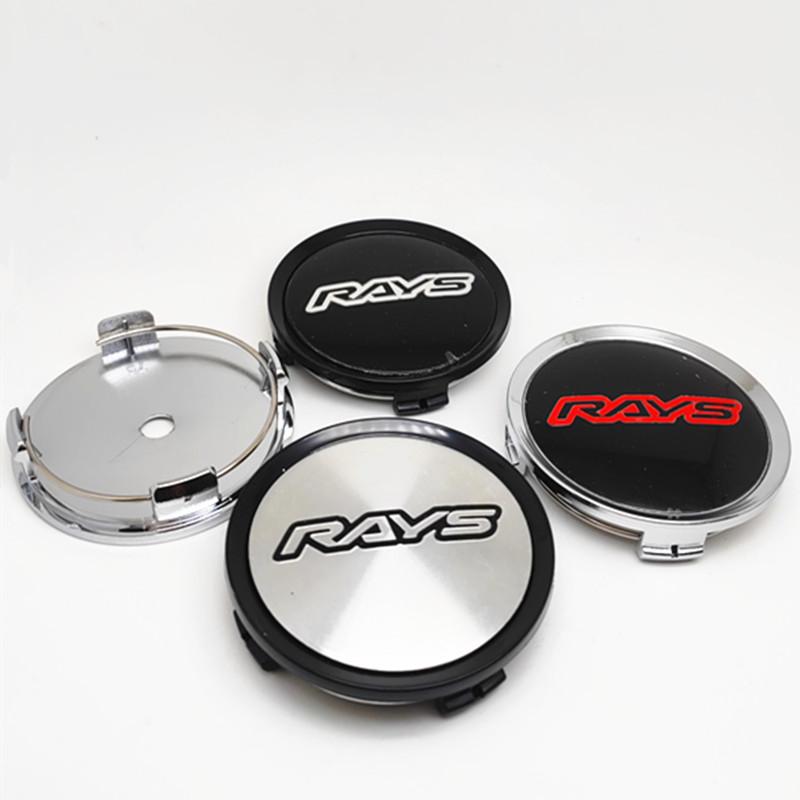 4pcs 75mm 70mm Rays Wheel Center HubCaps Car Rims Dust-proof Cover Cap Badge