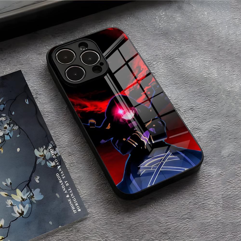 Чехол для телефона T-The Eminence In S-Shadow Для IPhone 17 Air 16 E Pro Max 15 14 13 Mini 12 Pro 11 Max Plus Черная Стеклянная Крышка