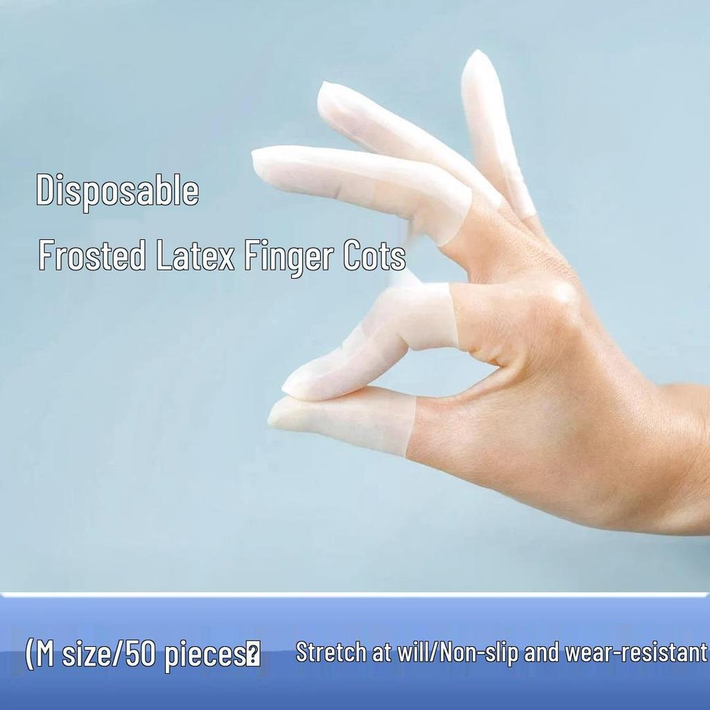 Матовые нескользящие прозрачные напальчники для маникюра и использования с сенсорными экранами