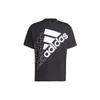 Adidas Спортивная футболка с круглым вырезом и принтом логотипа, унисекс, черный цвет GS8749