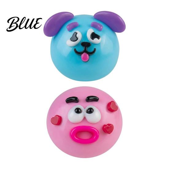 Anti-stress Toy 1/2/5Pcs Dog Face Squeeze Toy Moldable Slow Rise Cartoon Expression Stress Anxiety Relief Ball Relaxing Relieving Fidget for