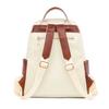 Ielgy Backpack Soft Leather Fashion Simple Waterproof Large Capacity Travel School Bag