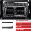 Luxury Carbon Fiber Car Inner Rear AC Vent Panel Cover For Toyota 4Runner 10-20