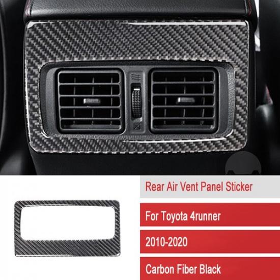 Luxury Carbon Fiber Car Inner Rear AC Vent Panel Cover For Toyota 4Runner 10-20