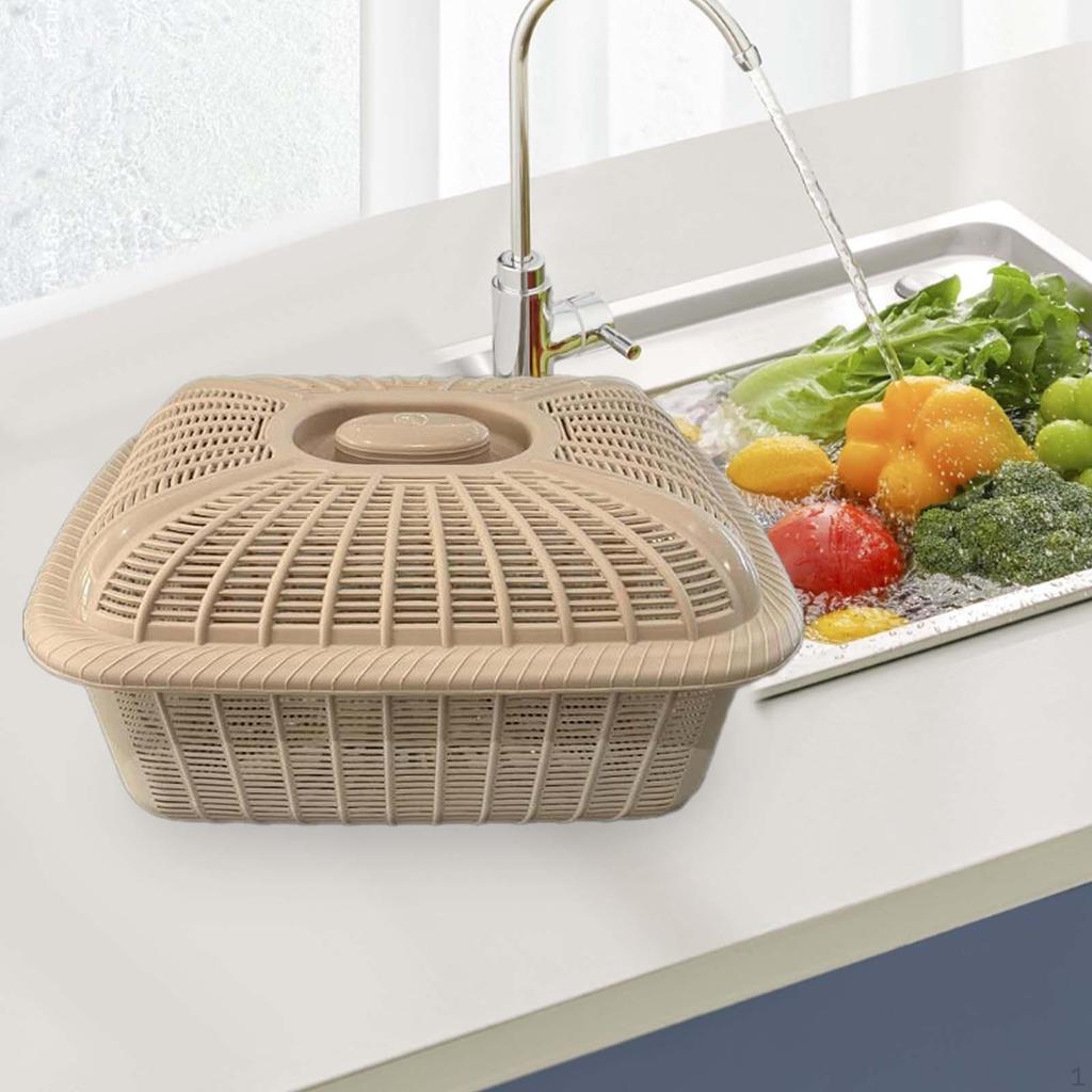 Крытая корзина с фруктами для организации и хранения на кухне