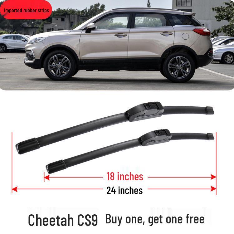 Cheetah CS9 Universal Boneless Rear Wiper Blade with Special Rubber Strip