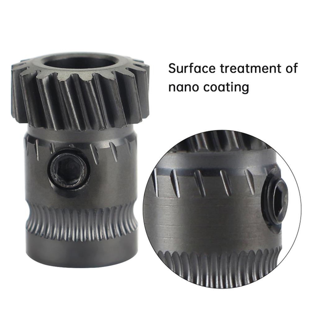 Винтовая шестерня, высокопрочная штампованная сталь, шестерни, обновленные детали 3D-принтера для мини-экструдера V1 V2 с двойной шестерней Sherpa