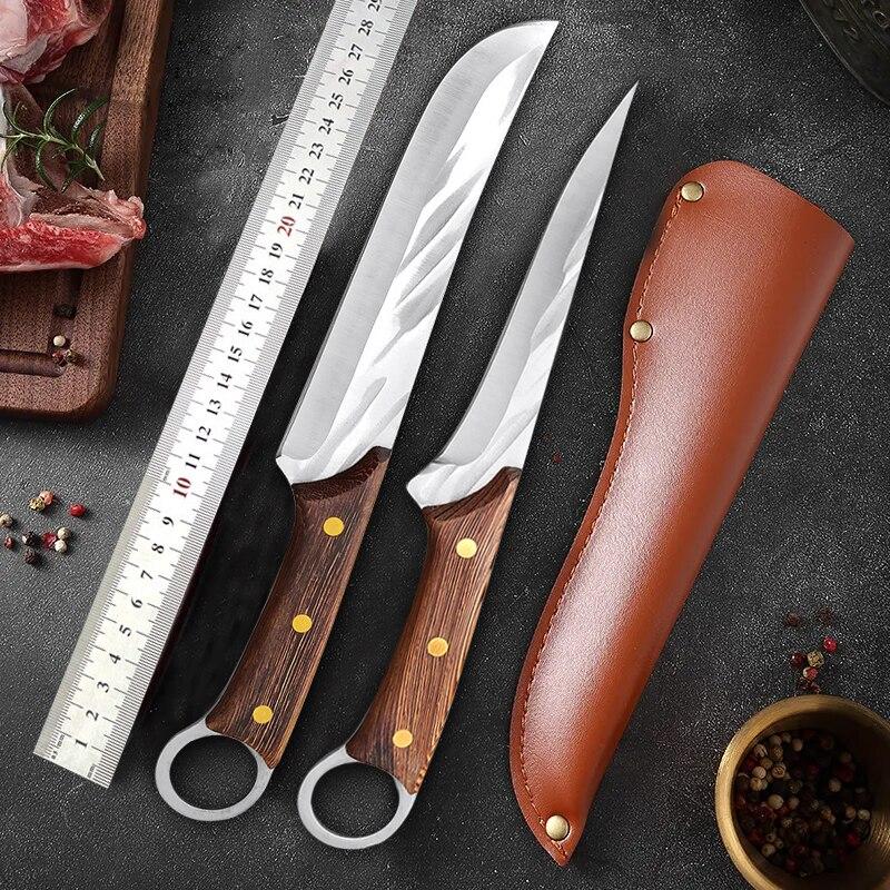 5Cr15Mov Stainless Steel Boning Knife Butcher Knife Household Slicing Knife Meat Cleaver Fruit Knife Outdoor Knife