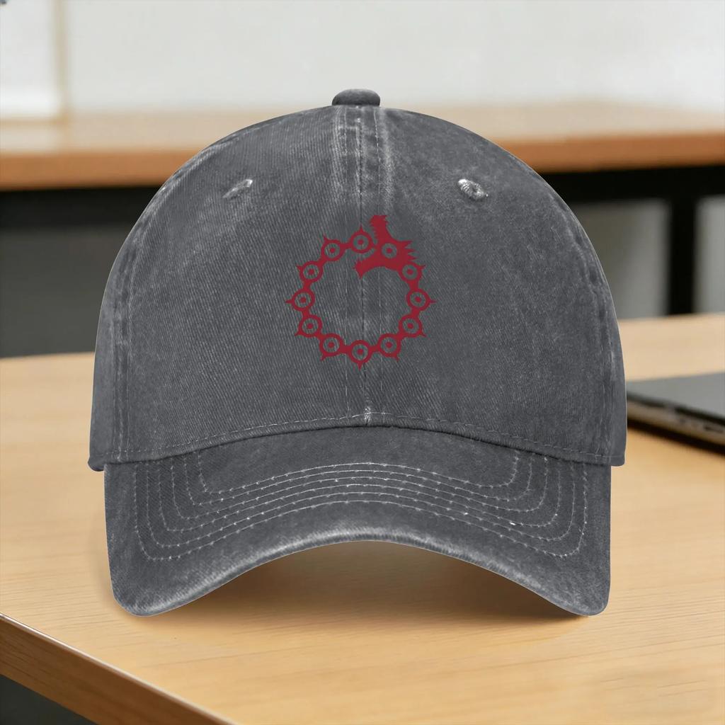 Washed Baseball Cap Anime Escanor Stronger Unisex Summer Trucker Hat For Unisex Unisex  Fashion Running Hippie Sun Baseball Caps