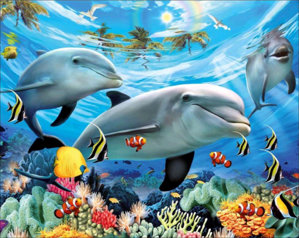 Животное 5D Алмазная картина Полный алмаз Лошадь Сова Попугай Панда Круглая Алмазная мозаика Узор Домашнее украшение Diy Ручная работа Wall St