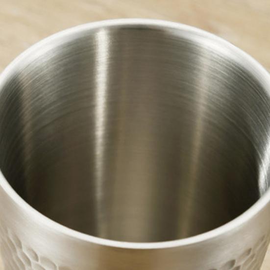 175 мл/300 мл пивная чашка, износостойкая, устойчивая к разрушению кружка для напитков из нержавеющей стали с двойными стенками для баров