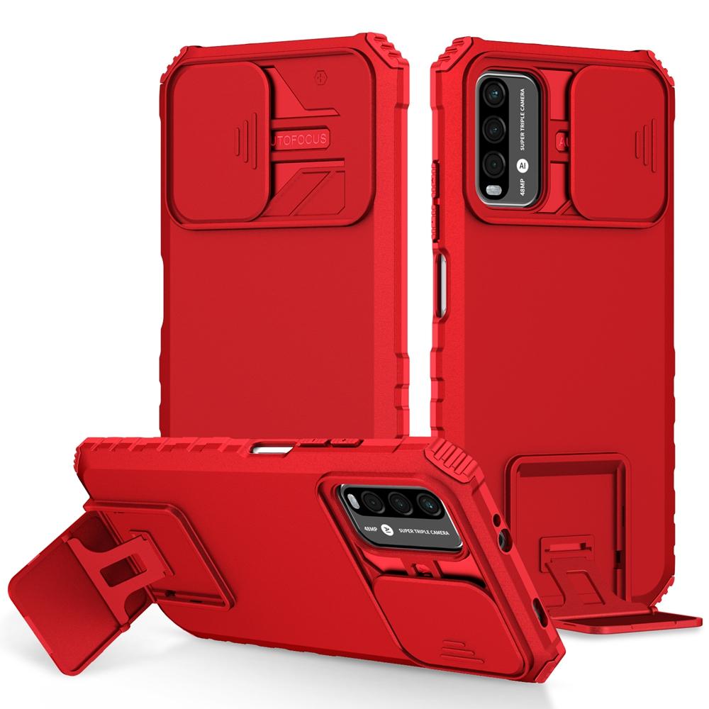 Чехол-броня для телефона Xiaomi 11T 11 Lite POCO X3 NFC M3 M4 X4 X5 X6 Pro C40 4G 5G NE с выдвижной камерой, пластиковым держателем, жесткая крышка