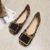 Spring Summer Leopard Shoes Women Flats Elegant Ladies Single Modern Shoes Soft Plus Size 41