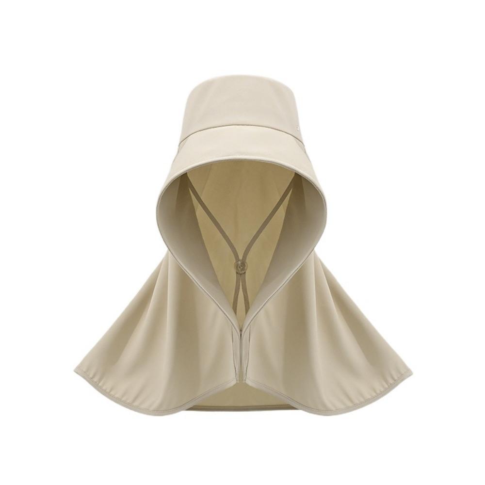 Solid Color Outdoor Beach Hat Breathable Sun Protection Cap Wide Brim Sunhat  Outdoor Activities