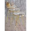 Вложенный стол и центральный стол Ellipse Set Gold Efes Wire