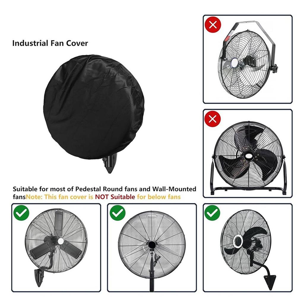 BHBL Wall Mount Fan Cover,Suitable for 18-20 Inch Industrial Fan and Pedestal Fan,Waterproof Dust Proof Anti-UV Fan Covers