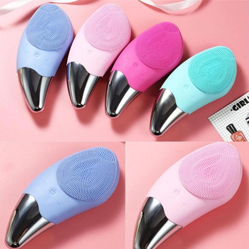 Электрическая щетка для очищения и массажа лица с USB-зарядкой