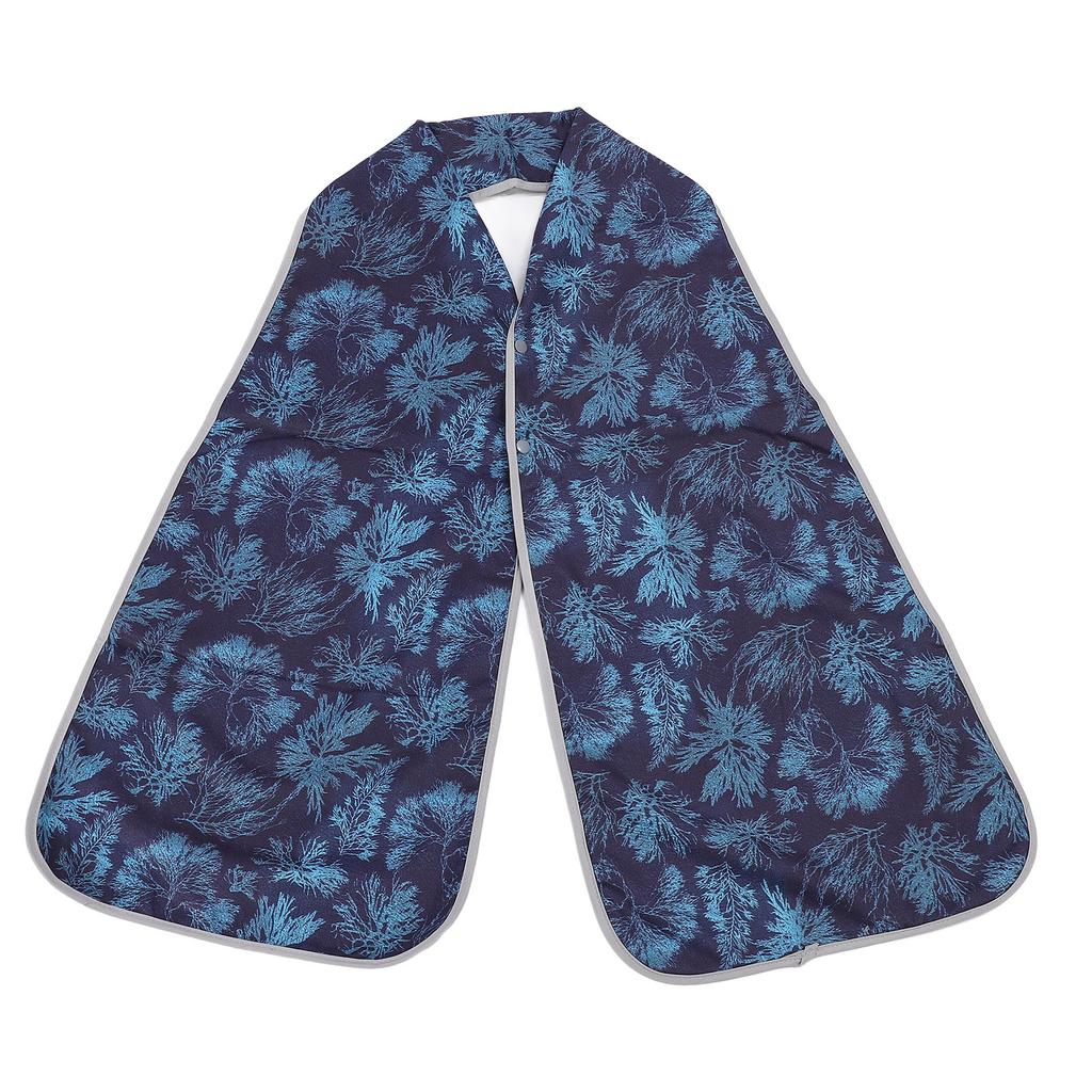 Reversible Adult Bib Oil and Dirt Proof Adult Bib Scarf Elderly Dining Clothing Protector for