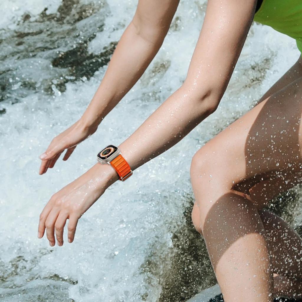 Альпийский ремешок Для Apple watch ultra ремешок 49мм 44мм 40мм 45мм 41мм 42мм 38 correa bracelet iWatch series 2 7 6 5 3 se 8 9 10 46мм