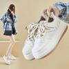Женская обувь Весна Новые кроссовки на платформе для студентов Дышащие повседневные кроссовки для сноуборда Модные двухцветные спортивные туфли на шнуровке