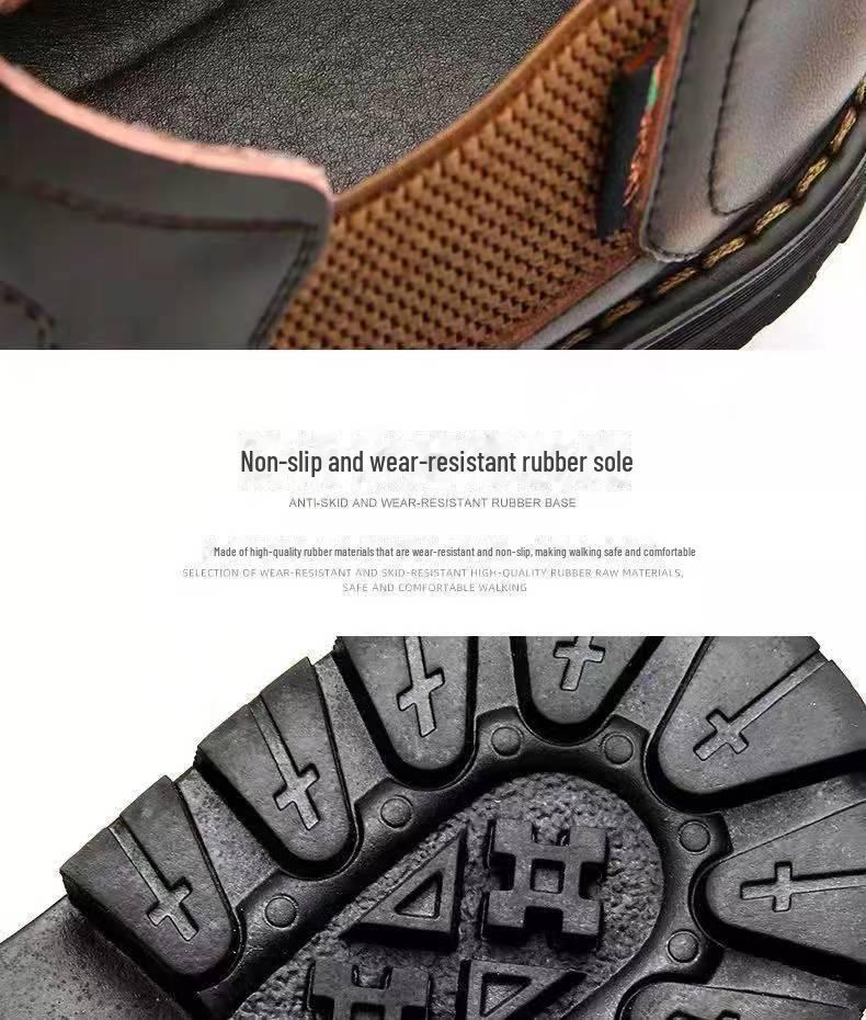 Мужские кожаные туфли в стиле ретро с низким верхом: Повседневные ботинки в весенне-осеннем стиле