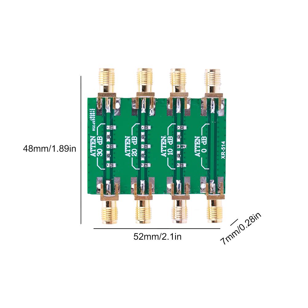 DC-4.0GHz Radio Frequency Attenuator SMA Double Female Head Fixed Attenuator Module 0dB 10dB 20dB 30dB RF Attenuator Board