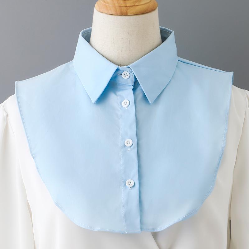 Детское белое худи с воротником-рубашкой - Универсальный хлопковый съемный воротник для мальчиков и девочек