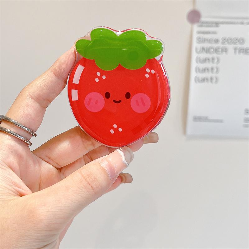 Korean Cute Cartoon Fruit Magnetic Holder Grip Tok Griptok Phone Stand Holder Support For iPhone 15 14 For Pad Magsafe Smart Tok