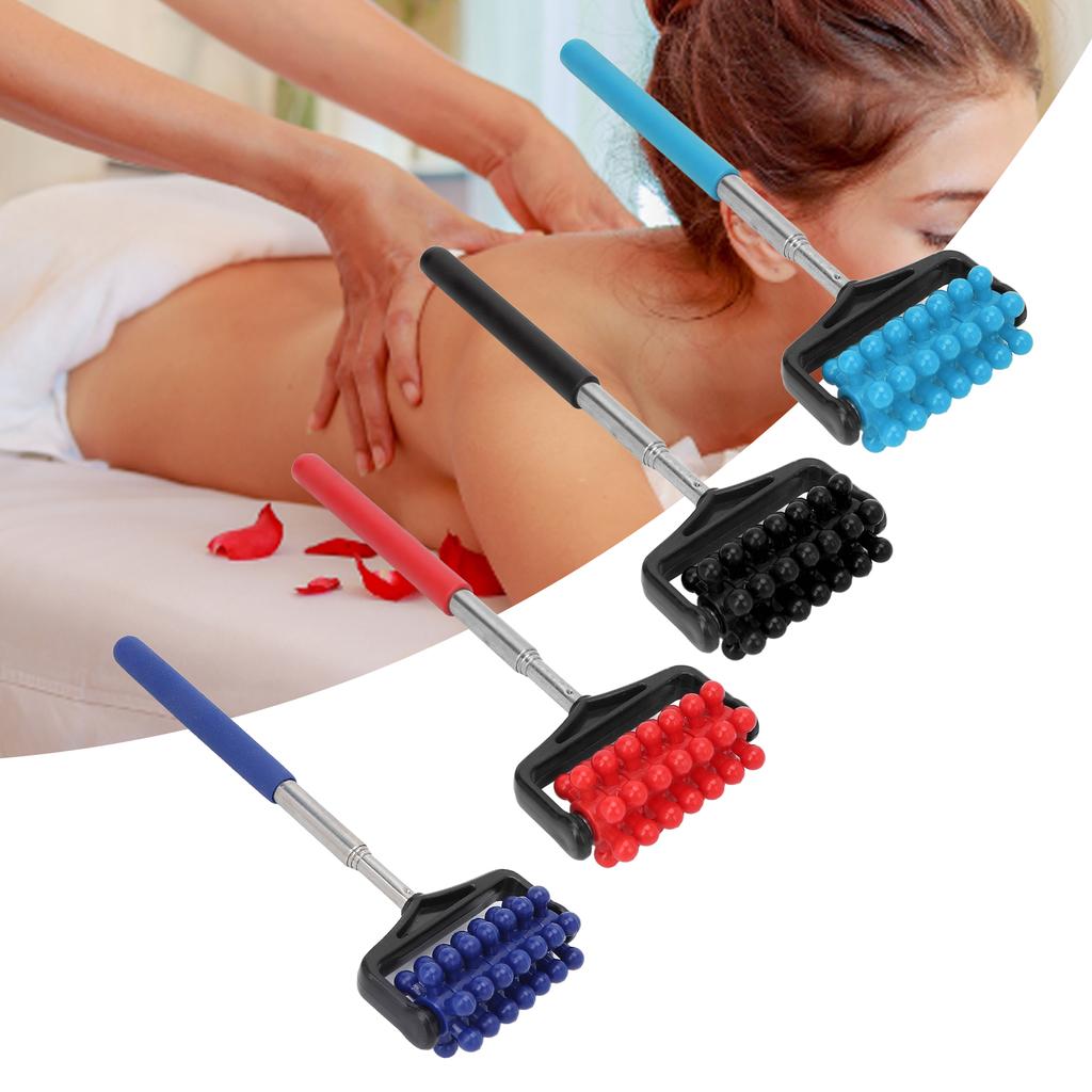 Telescopic Massager Back Muscle Roller Adjustable Back Arm Scratch Roller for Muscle Relax