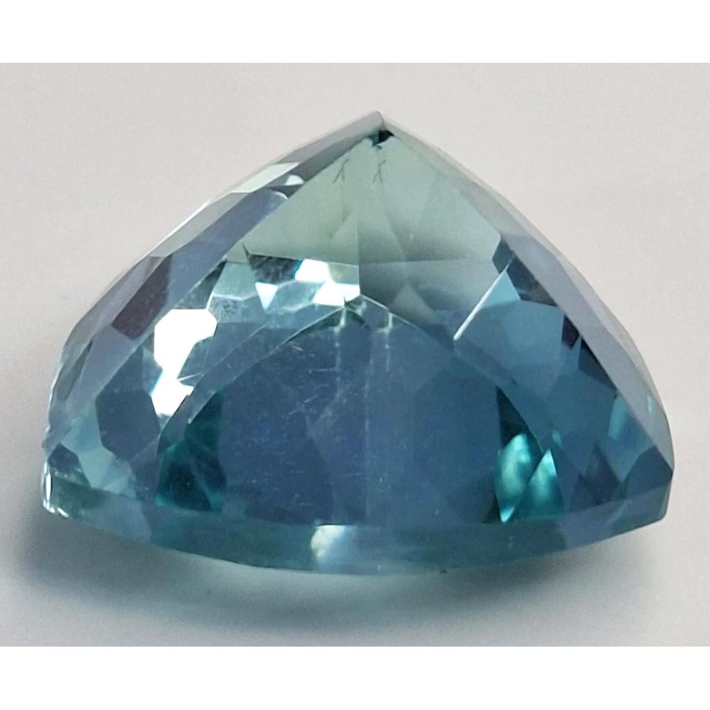 12-14 Ct Tourmaline Greenish-Blue Trillion Beautiful Certified Loose Gemstone