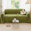 Simple Style Chenille Sofa Towel with Tassels Edge Sofa Cover Blanket Home Decoration Leisure Relax Beach Towel