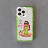 Pretty Girl Clear Phone Case For iPhone 11 12 13 Pro Max 15 14 Pro Max Plus X XS XR 7 8 Plus SE 2020 Transparent Back Cover Capa
