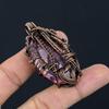 Pink Kunzite Pendant Gemstone Jewelry, 999 Copper Wire Wrapped Pendant, Handmade Jewelry Birthstone Pendant, Gift For Him