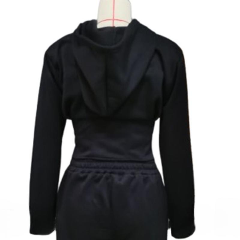 Укороченная куртка в европейском и американском стиле для горячих девушек с поясом-рыбьей косточкой и утягивающей толстовкой на молнии