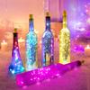 1PC 2 Meters 20 Lights Wine Bottle Lights with Cork LED String Light Copper Wire Fairy Garland Lights Holiday Party Wedding Decoration