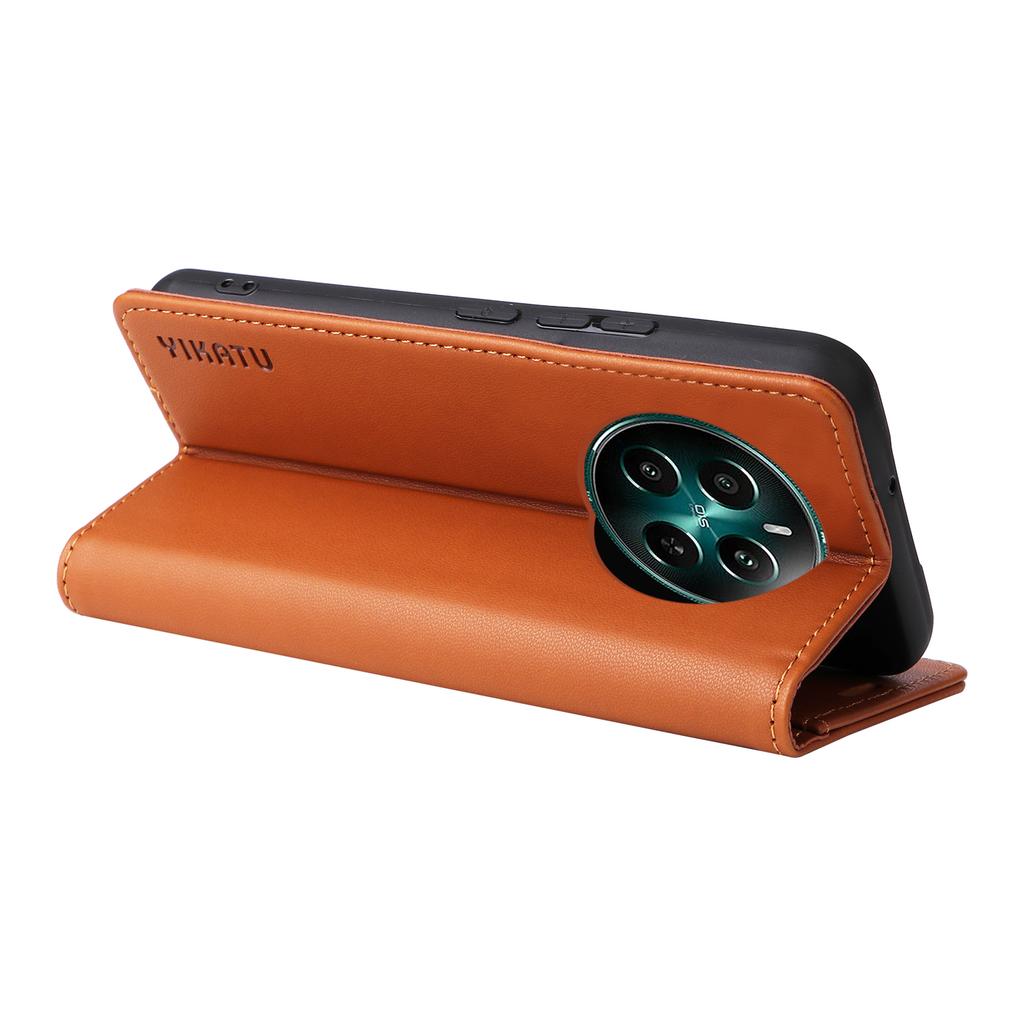 YIKATU YK-001 Для Realme 12 4G/12+ 5G Чехол Кожаный чехол для телефона с магнитной застежкой