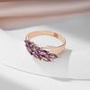Кольцо Kinel Purple Zirocn для женщин в форме винограда, роскошные ювелирные изделия для вечеринок, винтажное кольцо цвета розового золота, праздничный подарок