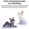 Tea Pet Color Changing Fox Resin Handcrafted Lucky Feng Shui Decoration with Hot Water Good Luck Symbol Teatable Teahouse Ornament